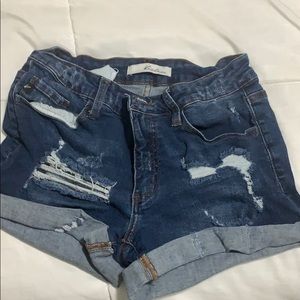 KanCan Blue Jean Shorts W5 26